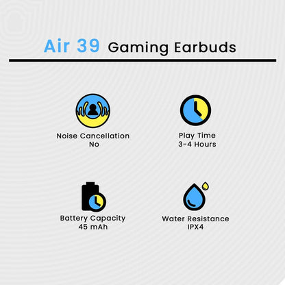 Air 39 Earbuds - Air 39 Transparent Earbuds - Air 39 Original Earbuds - High Quality Sound - Bluetooth 5.3